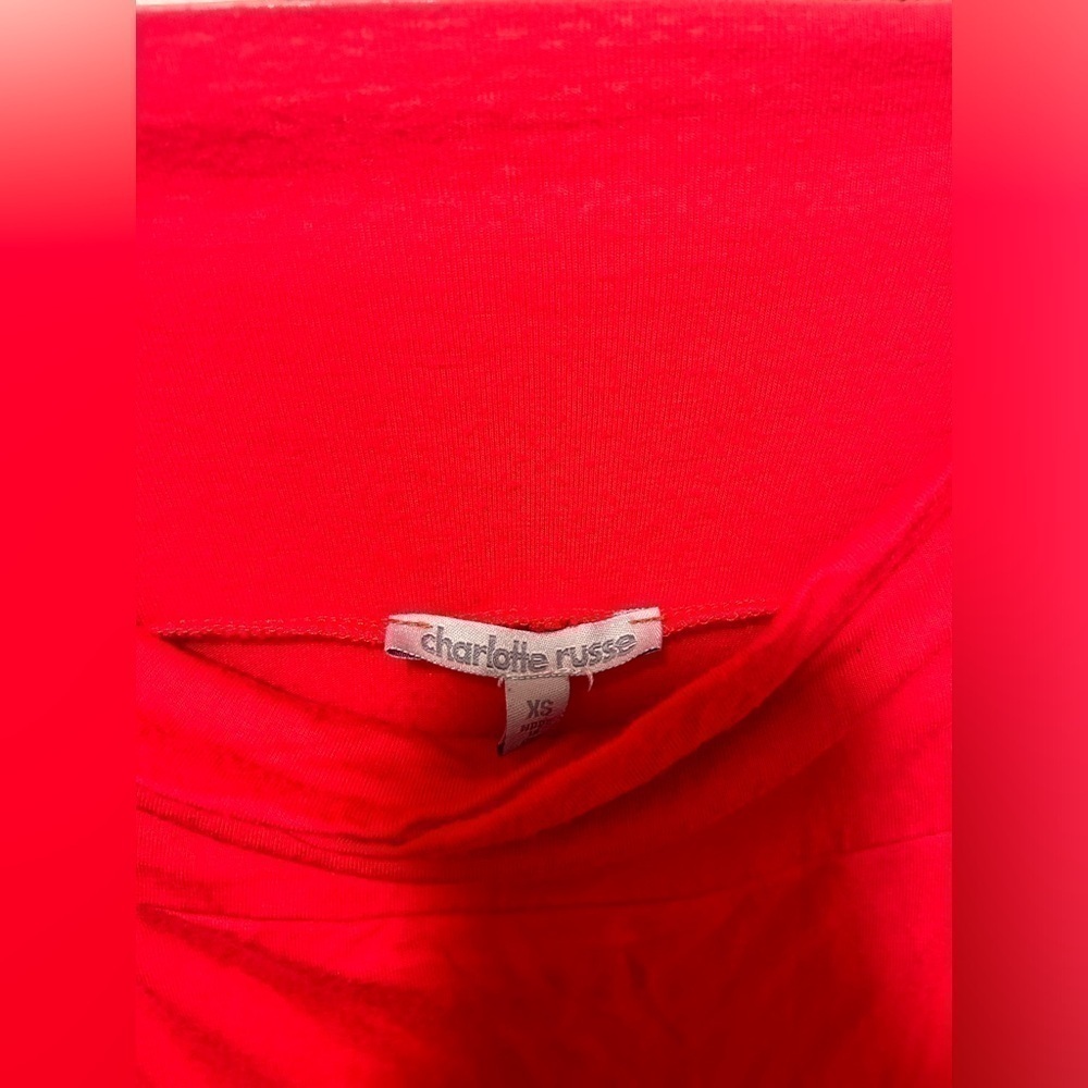 charlotte russe xs red long skirt! - Picture 3 of 3